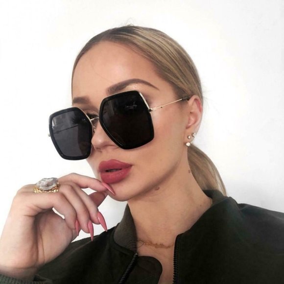 Gucci Accessories - Brand New GUCCI Gold/Grey Sunglasses